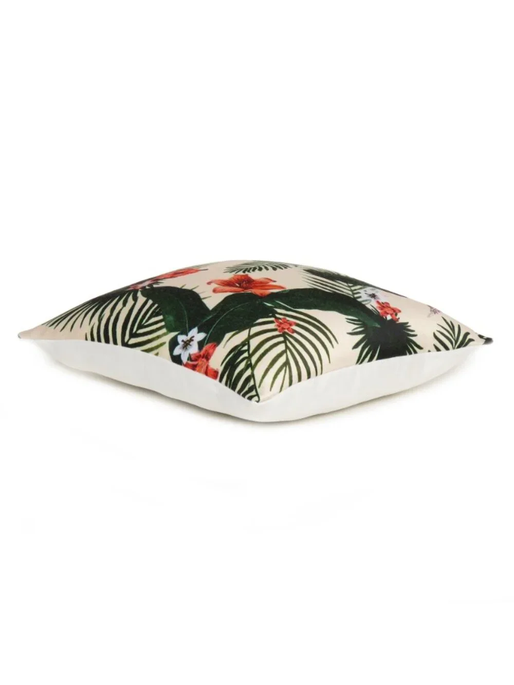 Oussum Cushion Cover Cotton Floral & Tropical Leaf Printed Pillow Case Set of 2